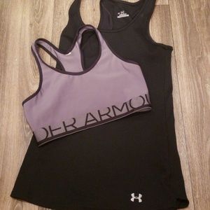 Underarmour tank and sport bra
